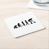 Stone Curling Winter Ice Sport Curler Evolutie Kartonnen Onderzetters (Schuin)