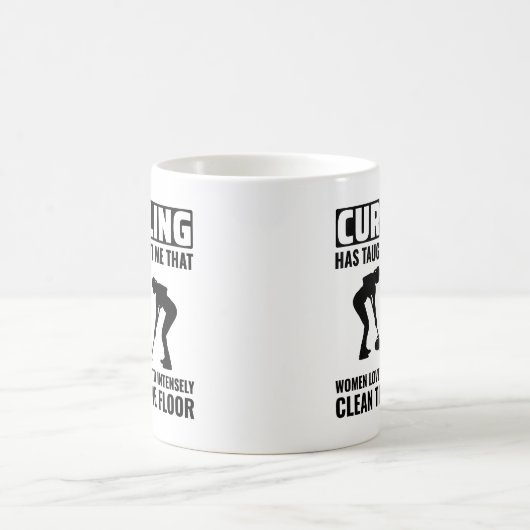 Stone Curling Winter Ice Sport Curler Funny Koffiemok (Center)