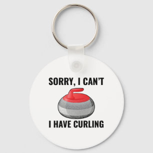 Stone Curling Winter Ice Sport Curler Sleutelhanger