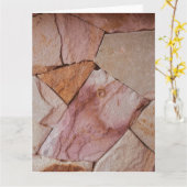 Stone Design Wrapping Paper Kaart (Gele Bloem)