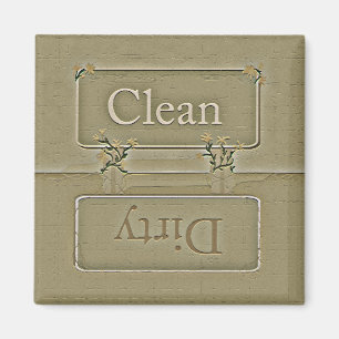 Stone Dirty Clean Dishwasmachine Magnet