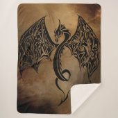 Stone Dragon Tribal Sherpa Deken (Voorkant)