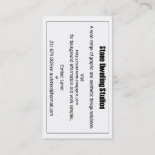 Stone Dwelling Studios Visitekaartje (Achterkant)