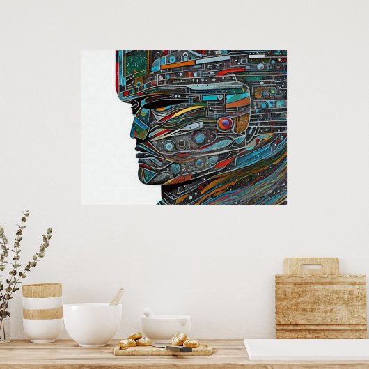 Stone Face Poster (Keuken)