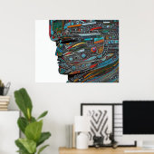 Stone Face Poster (Thuiskantoor)