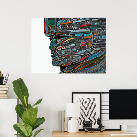 Stone Face Poster (Thuiskantoor)