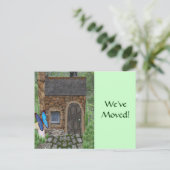 Stone Fairy Cottage Aankondigingskaart (Staand voorkant)