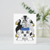 Stone Family Crest Briefkaart (Staand voorkant)