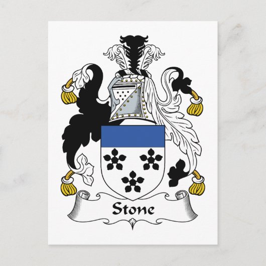 Stone Family Crest Briefkaart (Voorkant)