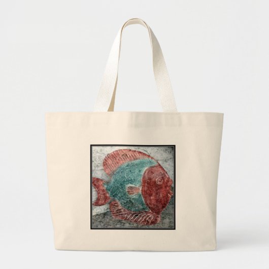 Stone Fish Grote Tote Bag (Voorkant)