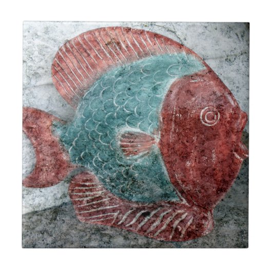 Stone Fish Tile Tegeltje (Voorkant)