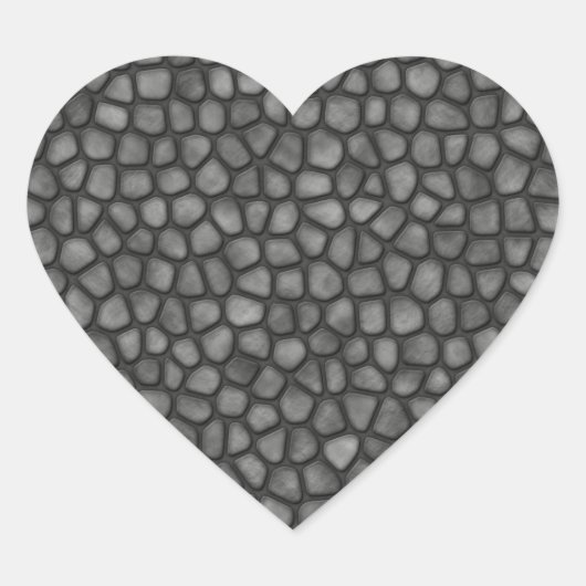 Stone Floor Hart Sticker (Voorkant)