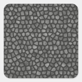 Stone Floor Vierkante Sticker