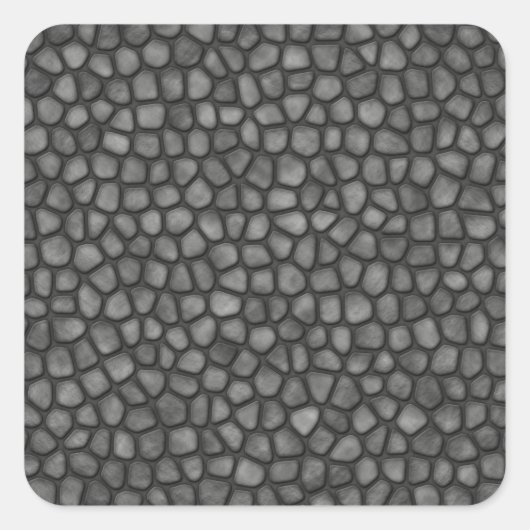 Stone Floor Vierkante Sticker (Voorkant)
