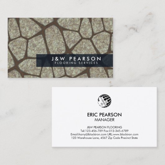 Stone Flooring Construction Visitekaartje (Voorkant / Achterkant)
