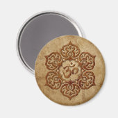 Stone Floral Aum Design Magneet (Voorkant / Achterkant)
