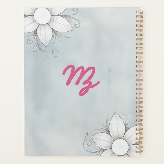 Stone Floral  Planner (Achterkant)