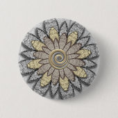 Stone Flowers Ronde Button 5,7 Cm (Voorkant)