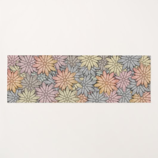 Stone Flowers Yogamat (Voorkant (horizontaal))