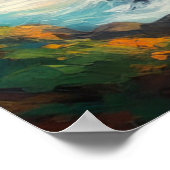 Stone Fortress Ruïnes bij de Ocean's Edge Poster (Hoek)