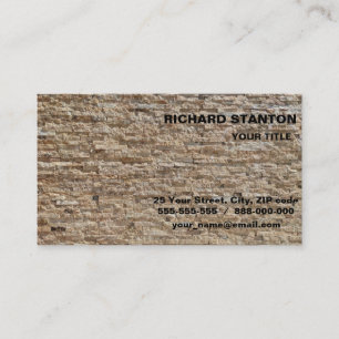 Stone geometrisch patroon visitekaartje
