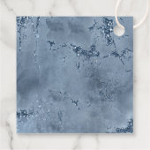 Stone Glitter Wedding Dusty Blue ID647 Bedankjes Labels (Achterkant)