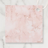 Stone Glitter Wedding Roos Gold ID647 Bedankjes Labels (Achterkant)