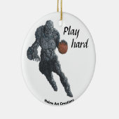 Stone Golem Basketball Sports Fantasy Ornament (Rechts)