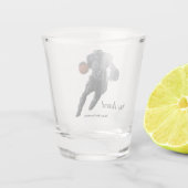 Stone Golem Basketbalspeler Fantasy Shot Glass Shot Glas (Achterkant)