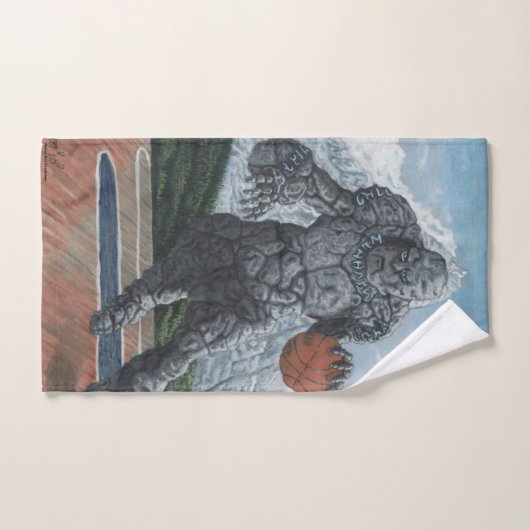Stone Golem Pplaying Basketball Bath Towels Bad Handdoek (Handdoek)