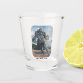 Stone Golem speelt basketbal Fantasy Shot Glass Shot Glas