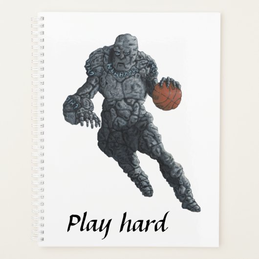 Stone Golem speelt basketbalplanner Planner (Voorkant)