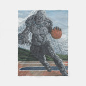 Stone Golem Spelen Basketbal Fantasy Art Deken (Voorkant)