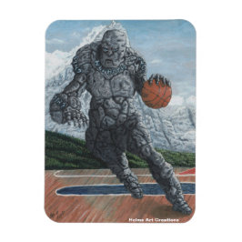 Stone Golem spelen basketbal flexibele magneet