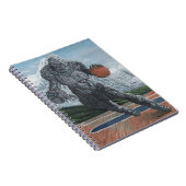 Stone Golem Spelen Basketbal Graphic Notitieboek (Rechterzijde)