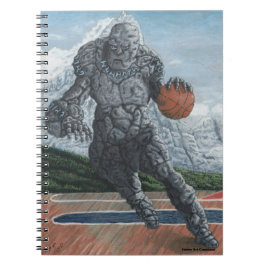 Stone Golem Spelen Basketbal Graphic Notitieboek