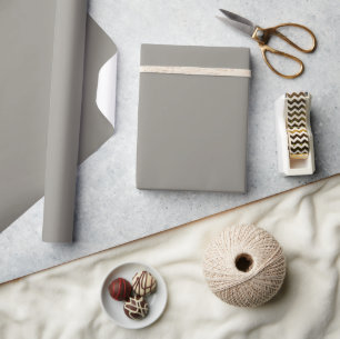 Stone Grey Matte Wrapping Paper Cadeaupapier