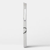 Stone Grey Ragged Black Cat Case-Mate iPhone Case (Achterkant / Links)