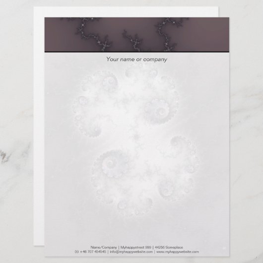 Stone Guardian - Fractal Art Gepersonaliseerd Briefhoofd (Voorkant / Achterkant)