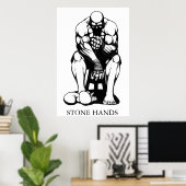 Stone Hands Boxer Poster (Thuiskantoor)