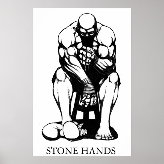 Stone Hands Boxer Poster (Voorkant)