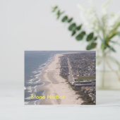 Stone Harbor Beach Aerial Briefkaart (Staand voorkant)