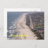 Stone Harbor Beach Aerial Briefkaart (Voorkant / Achterkant)