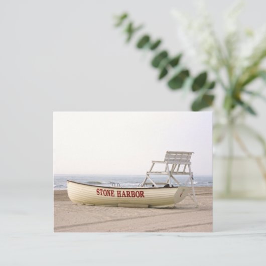 Stone Harbour Boat Briefkaart (Staand voorkant)