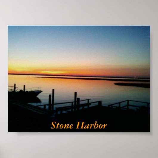 Stone Harbour Dock Print (Voorkant)