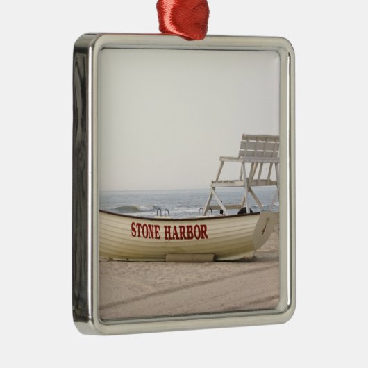 Stone Harbour Lifeguard Boat Ornament (Rechts)