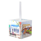 Stone Harbour New Jersey Cube Kerstversiering Decoratie (Achter hoekig)