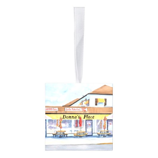 Stone Harbour New Jersey Cube Kerstversiering Decoratie (Rechts)