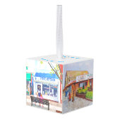 Stone Harbour New Jersey Cube Kerstversiering Decoratie (Achter hoekig)