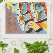 Stone Harbour New Jersey NJ Old  Briefkaart- Theedoek (Gevouwen)